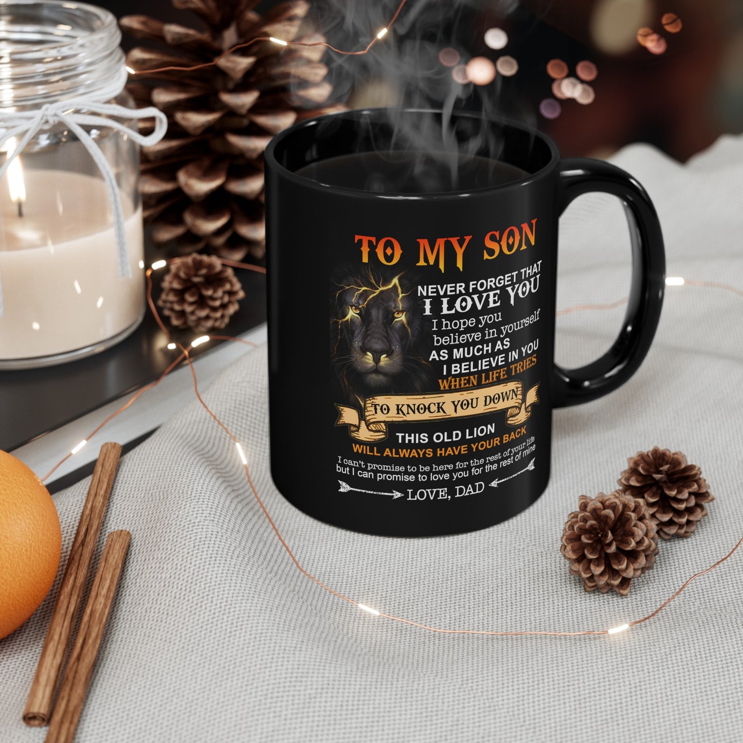 To My Son | Black Mug (11oz, 15oz)