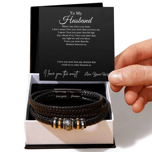 To My Husband | Men's "Love You Forever" Bracelet