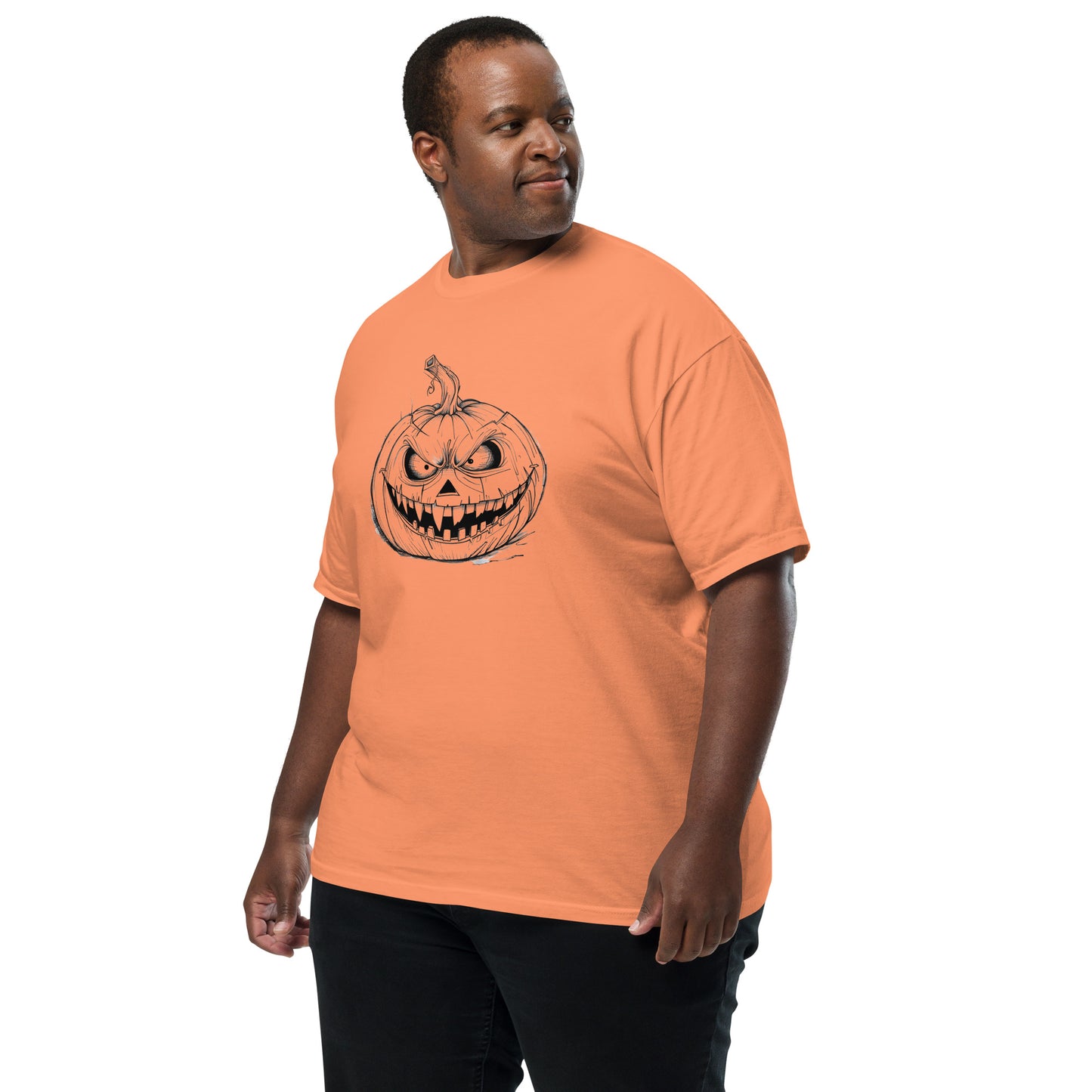 Angry Pumpkin | Funny Halloween Unisex heavyweight t-shirt