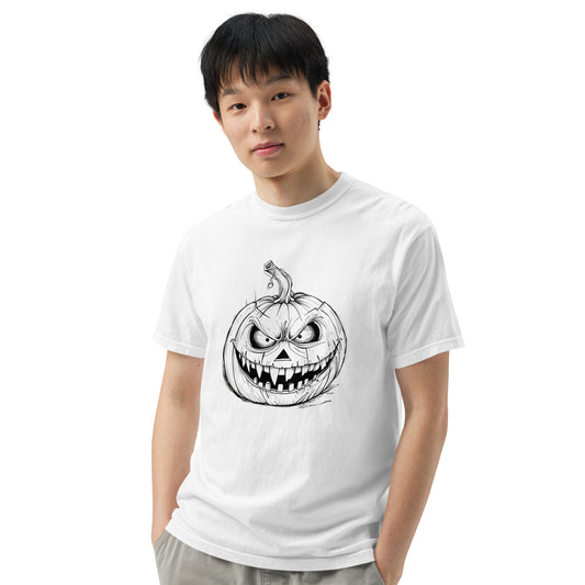 Angry Pumpkin | Funny Halloween Unisex heavyweight t-shirt